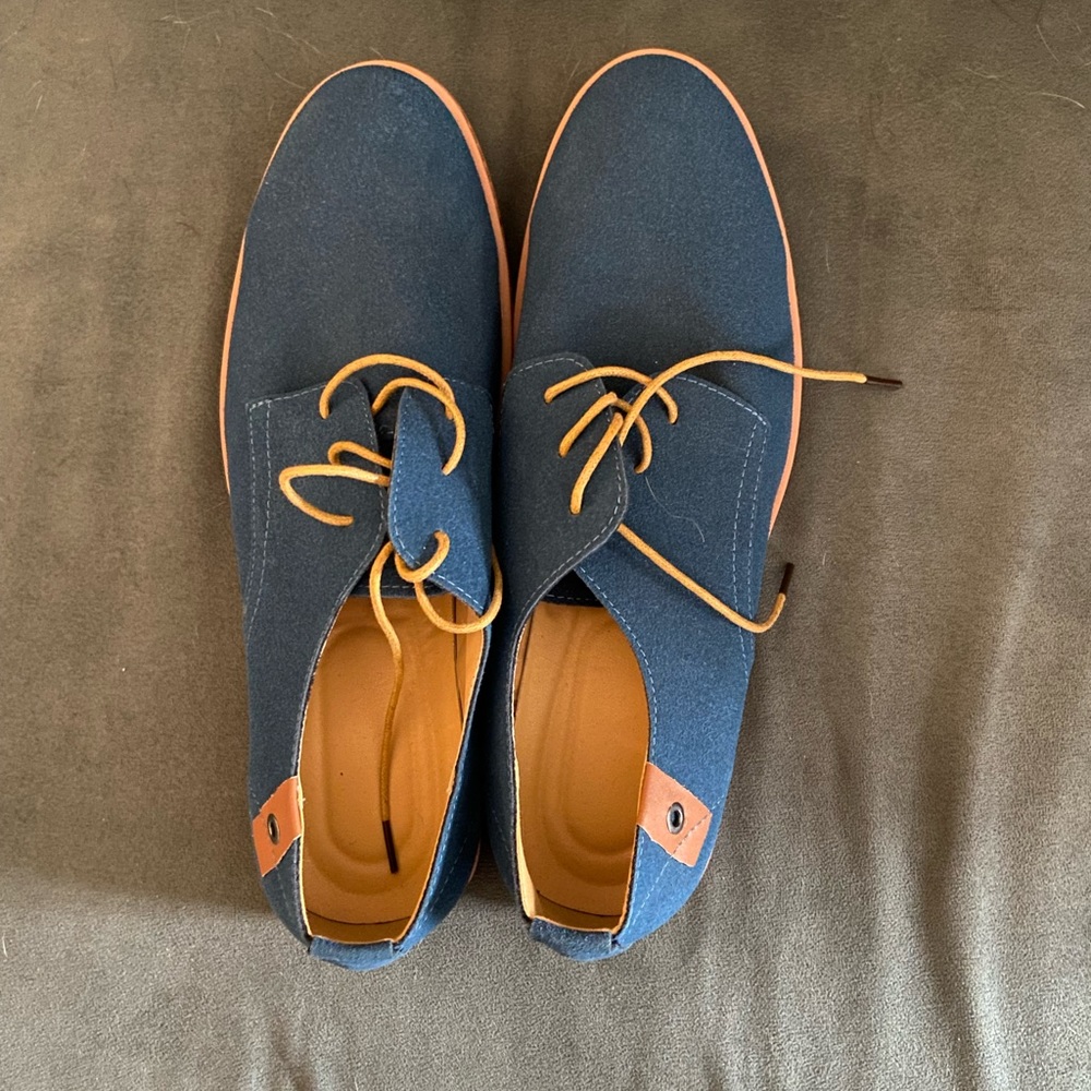 Men’s Blue Suede Shoes